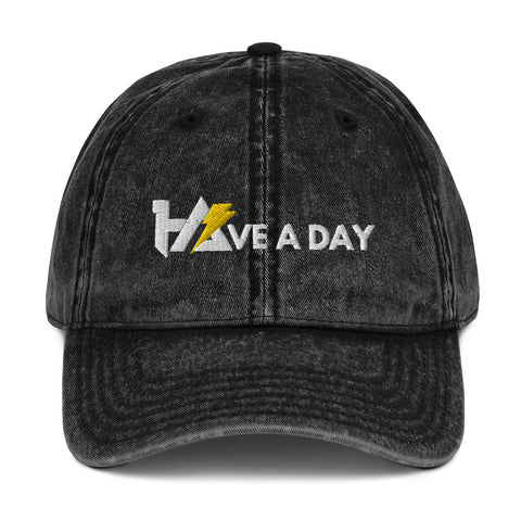 Have a Day Vintage Cotton Twill Cap